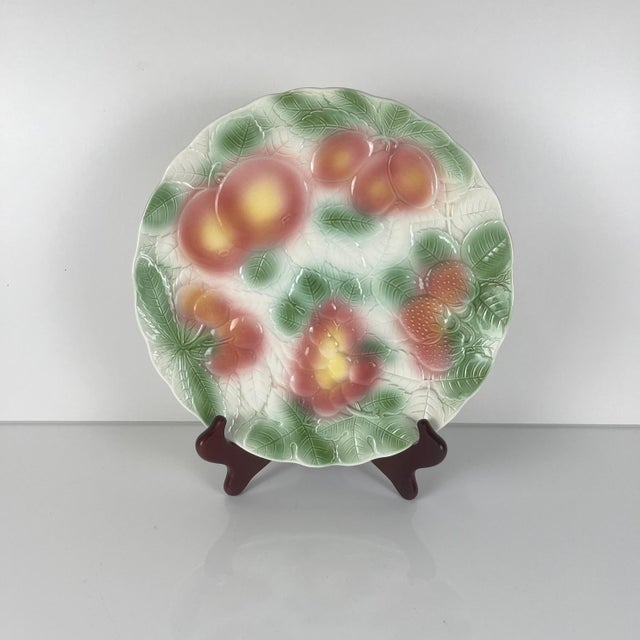 White Fruit-Glazed Earthenware Dish from KG Lunéville, 1960/70 For Sale - Image 8 of 8