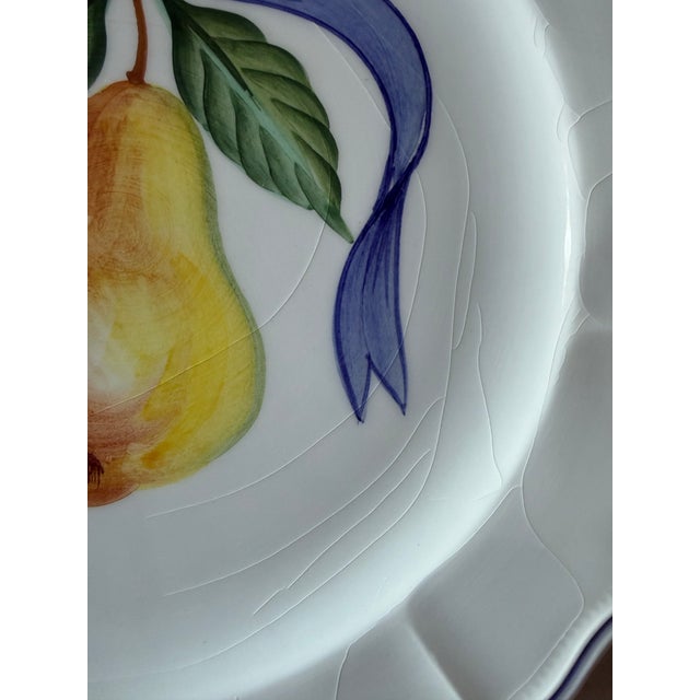 Blue Vintage French Bistro Lunch Plates - Set of 4 For Sale - Image 8 of 9