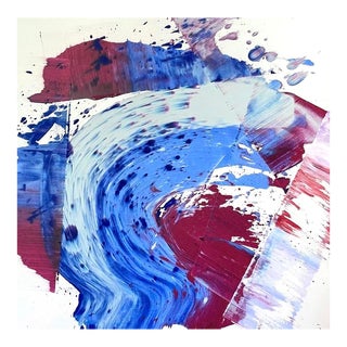 Matthew Izzo Acrylic Painting on Canvas, Titled July 4th, 48” X 48” For Sale