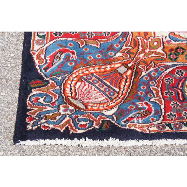 Persian Antique Persian Wool Area Rug For Sale - Image 3 of 13