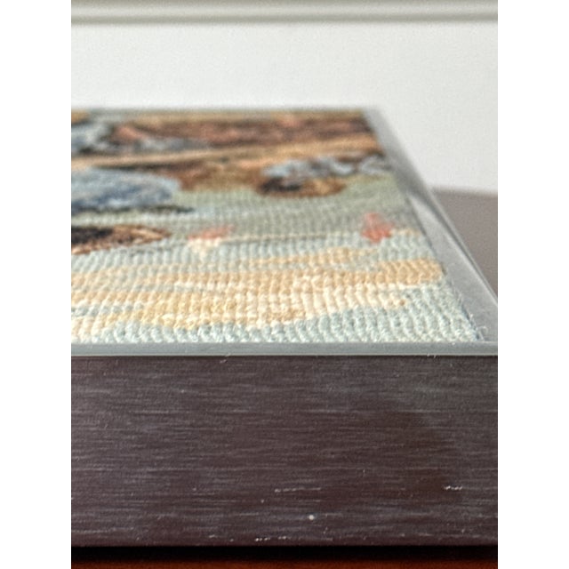 1950s Fisherman Framed Needlepoint For Sale - Image 10 of 10