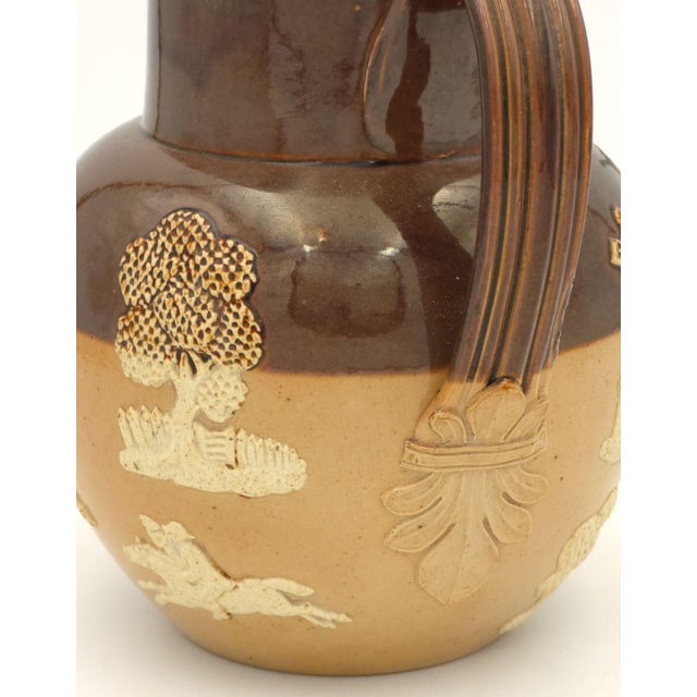 Brown 19th Century Doulton Bargeware Pitcher For Sale - Image 8 of 9