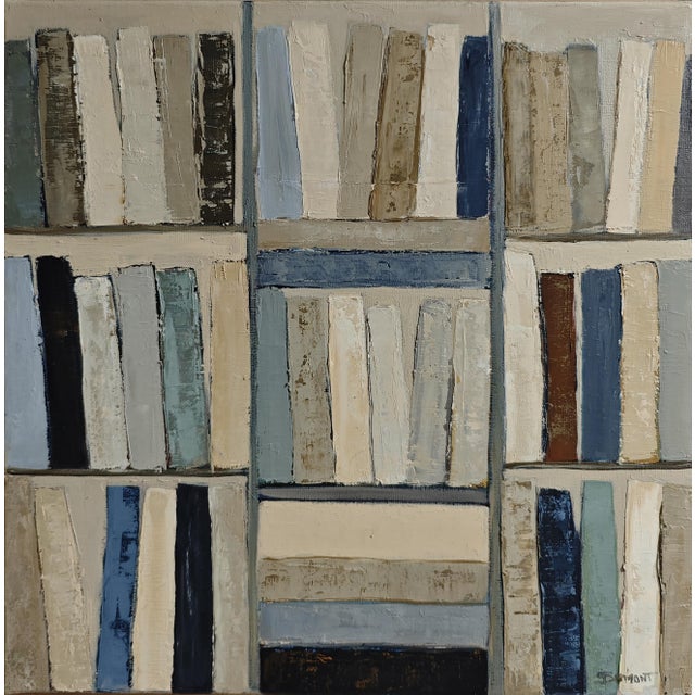 *La Clarté des livres* is an original contemporary oil painting by French artist Sophie Dumont. The work depicts an...
