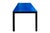 Dining Table in High Gloss Blue Lacquered Wood.Anhelo is a deep desire—what drives us, moves us, pulls us forward. With a...