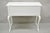 Vintage Baker French Country Regency Hoof Foot White One Drawer Console Table For Sale - Image 12 of 12