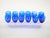Large Val Saint Lambert Cobalt Blue Crystal Wine and Water Service for 12 People For Sale - Image 10 of 14