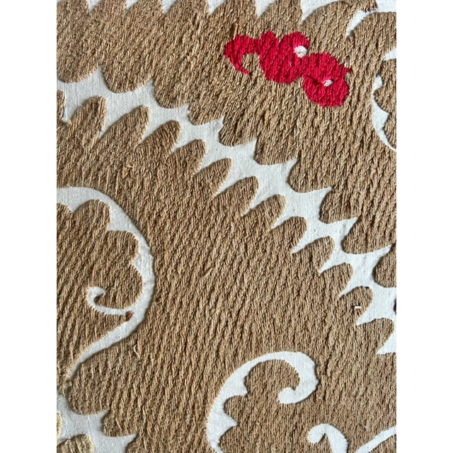 Asian Handmade Suzani Throw Pillow For Sale - Image 3 of 12