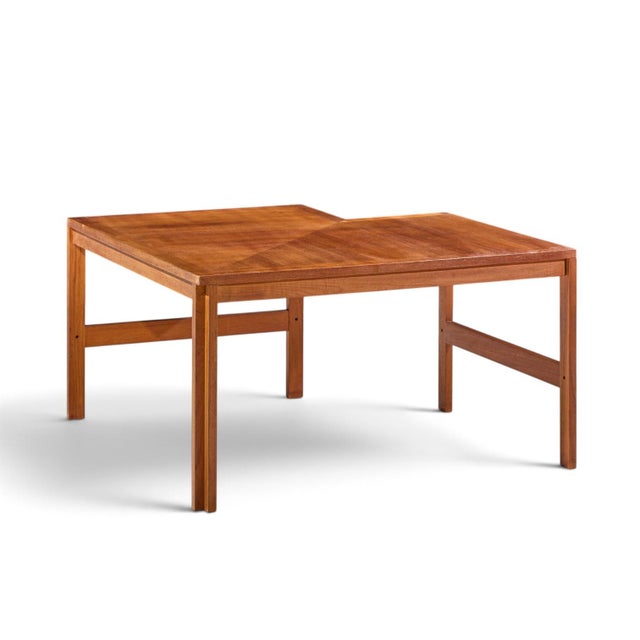 Ole Knudsen & Torben Lind for France & Son Mid Century Danish Teak Corner Coffee End Table For Sale In Chicago - Image 6 of 8