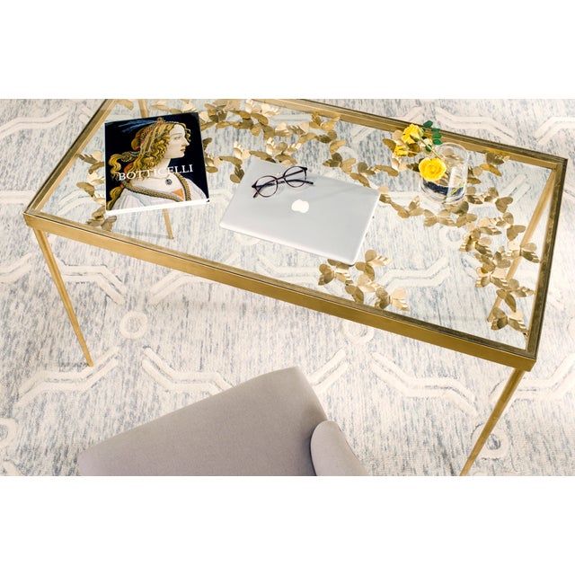 Butterfly Desk in Antique Gold For Sale In Philadelphia - Image 6 of 7
