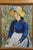 Late 20th Century Peasant Woman Straw Hat Wheat Background Portrait Oil Painting Vincent Van Gogh For Sale - Image 6 of 11