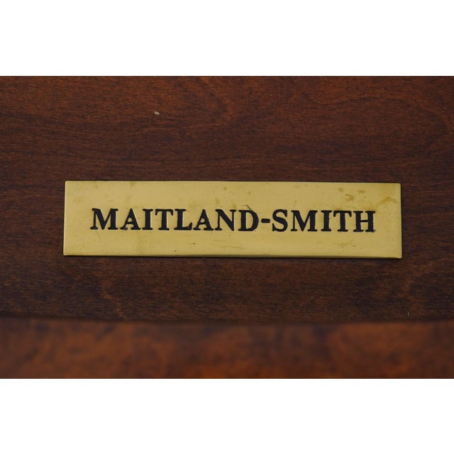 Maitland Smith Burlwood 1 Drawer Writing Desk For Sale - Image 18 of 18