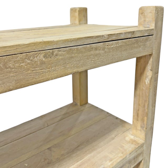 French Whitewashed Pine Bookcase For Sale - Image 12 of 16