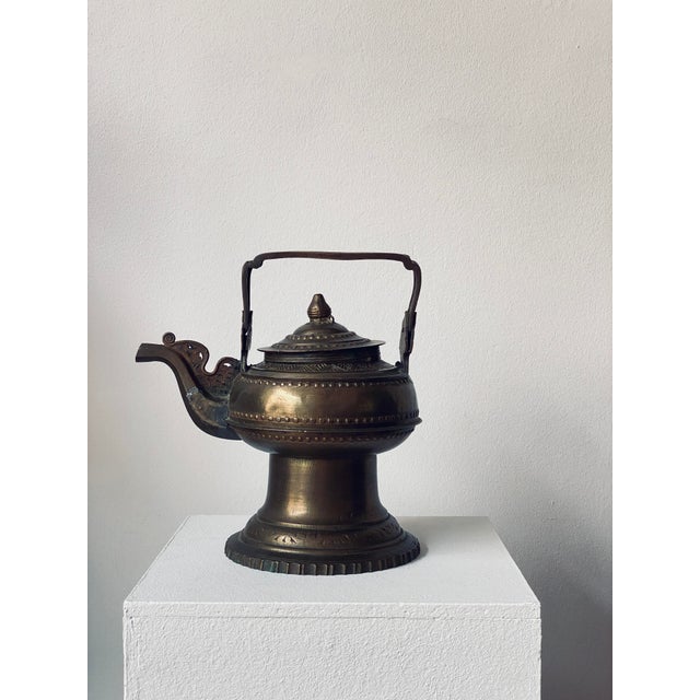 Antique 19th Century Brass Kendi Kettle, Minangkabau, West Sumatra, Indonesia For Sale - Image 13 of 13