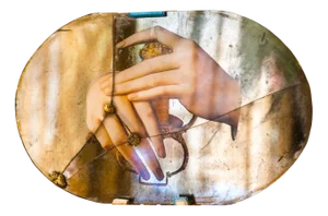 Secret Hands Silver Mirror from Unique Mirrors