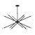 Visual Comfort Chapman & Myers by Visual Comfort Studio Eastyn 12-Light Extra Large Chandelier in Midnight Black For Sale - Image 4 of 4