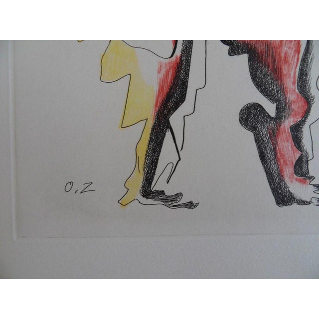 Modern Ossip Zadkine, Character, Original Signed Engraving For Sale - Image 3 of 4