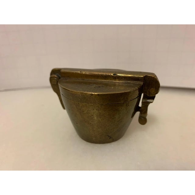 Antique 18th Century Brass Complete Set of Balance/Scale Weights - 7 Pieces For Sale In Austin - Image 6 of 8