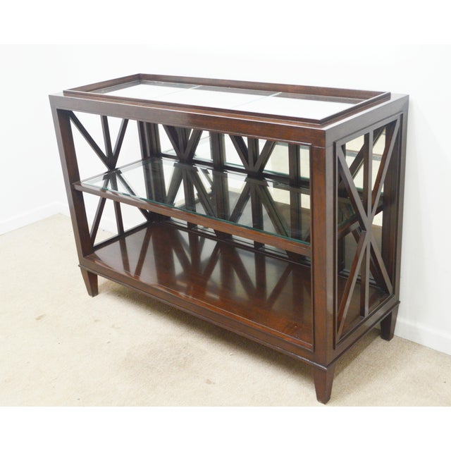 Brown Barbara Barry for Henredon Console Table For Sale - Image 8 of 9