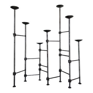 1960s Articulating Brutalist Candle Holder For Sale