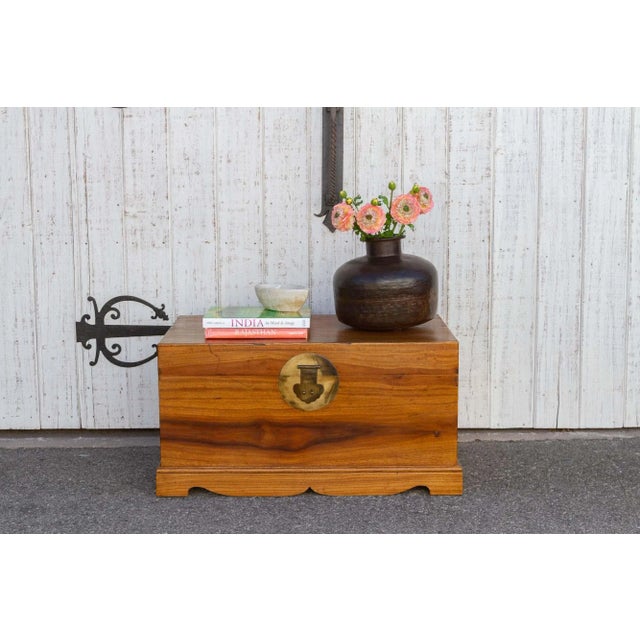 Campaign Style Asian Cedar Chest For Sale - Image 9 of 10