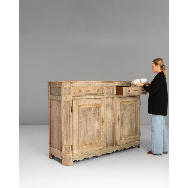 1850s French Provincial Oak Buffet For Sale - Image 11 of 18