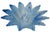 Murano 15" Vintage 1970s Lavorazione Arte Murano Powder Blue Splash Centerpiece Bowl For Sale - Image 4 of 10