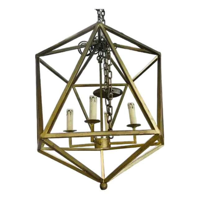 Mr. Brown London Orion Chandelier Modern Mid-Century Gold For Sale