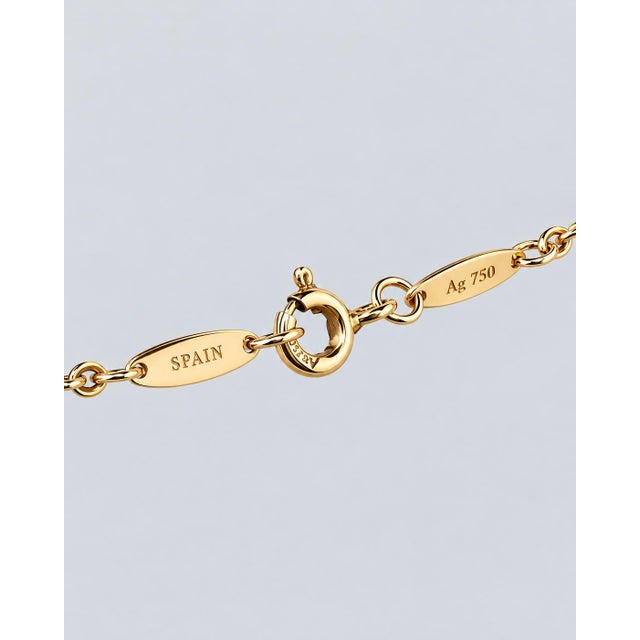 Tiffany & Co Elsa Peretti 18k Yellow Gold Open Heart Lariat Necklace For Sale - Image 9 of 9