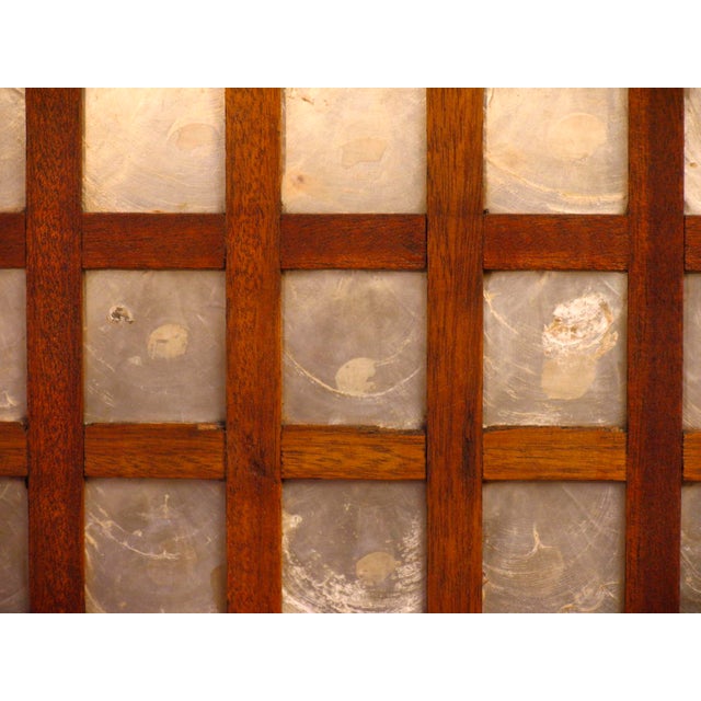 Vintage Tall Filipino Capiz Shell Window Door Panels Chairish