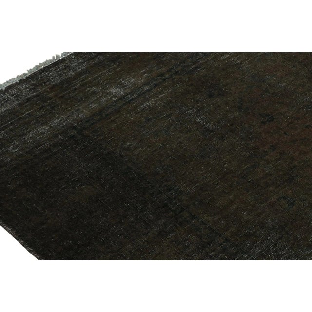 Rug & Kilim Vintage Persian Rug in Brown and Black, From Rug & Kilim For Sale - Image 4 of 6