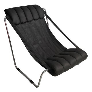 Space Age Italian Leather Armchair by Costantino Corsini and Giorgio Wiskemann for Cinova, 1970s For Sale