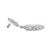 18k White Gold 13.00ctw Round Cut Diamond Sunburst Double Eschle Dangle Earrings, Pair For Sale In Houston - Image 6 of 8