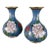 Pair Antique Cloissone Vases For Sale