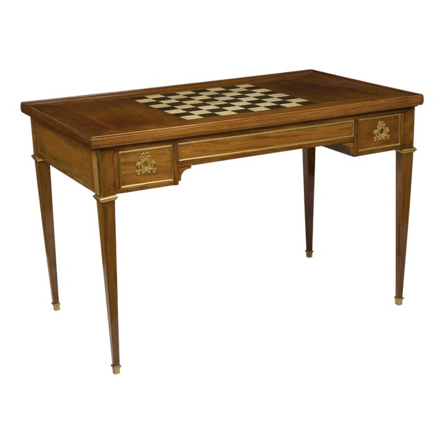 Late 18th Century Louis XVI Ormolu Mounted Mahogany Tric Trac Table For Sale