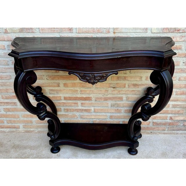 Regency style console table made from solid wood, handcrafted from fine hardwoods. This is an antique side table dating to...