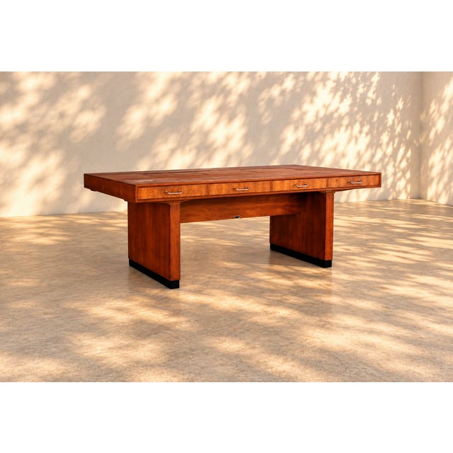 Brown Vintage Desk by Clausen & Maerus for Eden Rotterdam, 1960s For Sale - Image 8 of 15