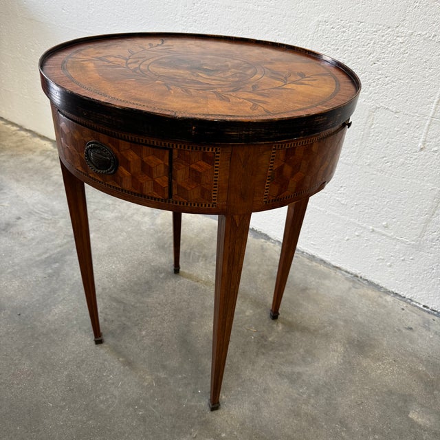 Louis XVI Style Marquetry Game Table, 1900s For Sale - Image 10 of 18