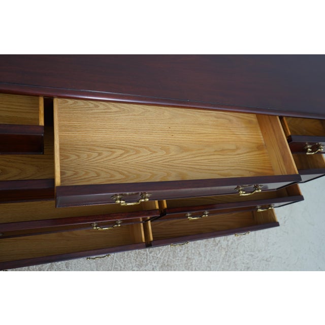 Henkel Harris Henkel Harris Mahogany 9 Drawer Dresser For Sale - Image 4 of 18