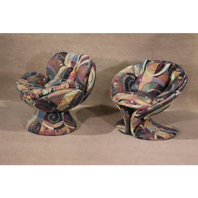 Mid 20th Century Mid 20th Century Sculpted Mid-Century Chairs For Sale - Image 5 of 12