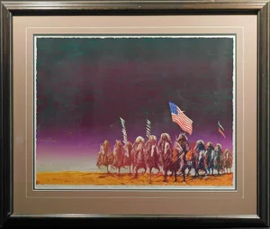 Earl Biss "Green Green Grass of Home" Hand Signed Landscape Framed