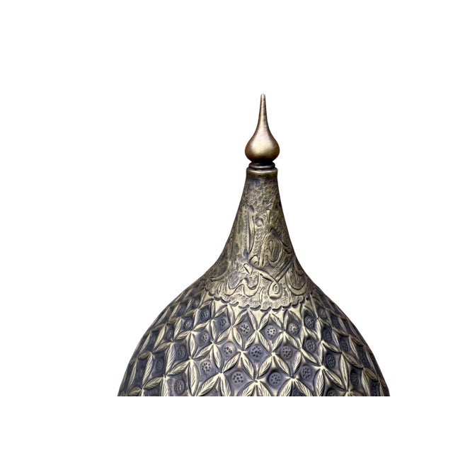 Hand-Chased Ottoman Helmet For Sale - Image 4 of 13