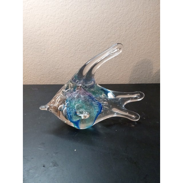 Glass 1990s Signed Gordon Studio Australia Art Glass Fish Sculpture For Sale - Image 7 of 7
