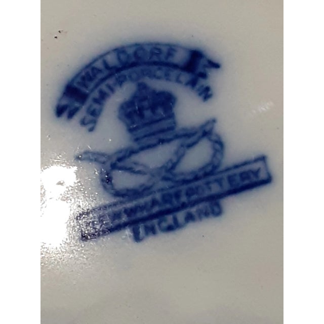 19th C. English Flow Blue Platter For Sale - Image 4 of 5