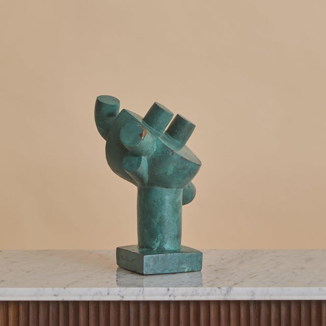 20th Century French Bronze Abstract Sculpture For Sale - Image 4 of 9
