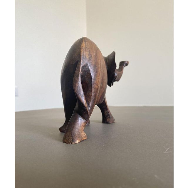 Gold Late 20th Century Carved Wooden Elephant, Italy For Sale - Image 8 of 16