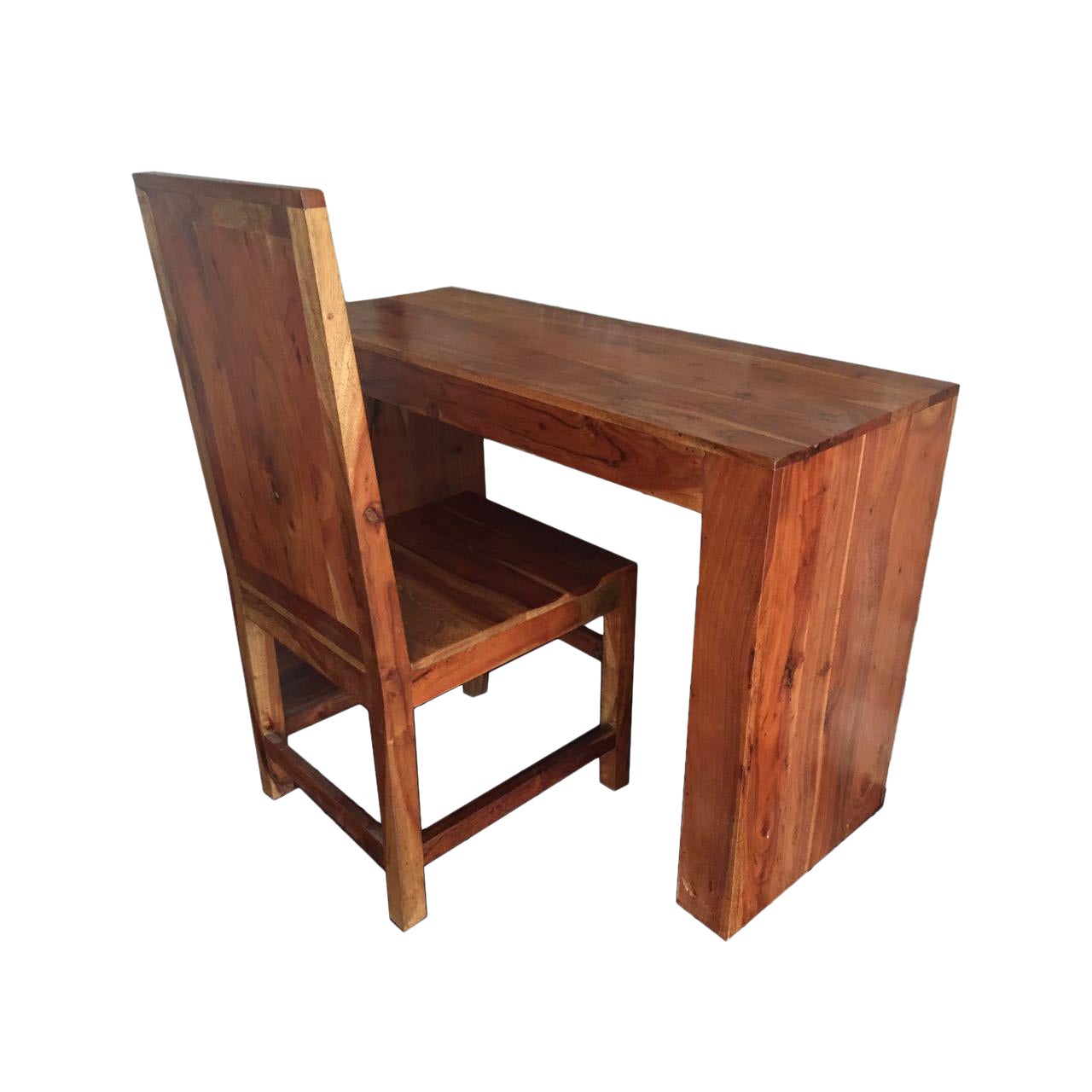 Solid Acacia Wood Desk Chair Chairish
