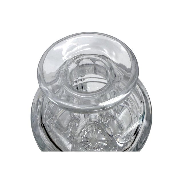 Glass Late 20th Century Ralph Lauren Glen Plaid Crystal Decanter With Stopper Made in Poland For Sale - Image 7 of 13
