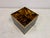 Tortoiseshell Effect Acrylic Glass and Brass Planter, 1970s For Sale - Image 10 of 12