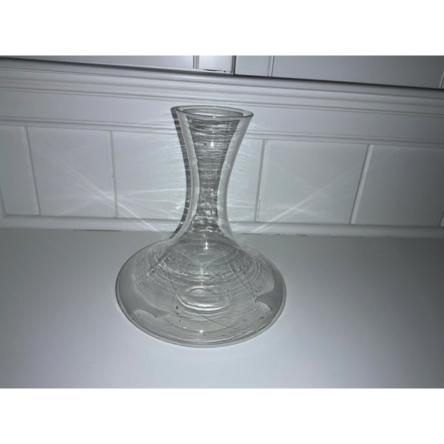 Transparent 1980s Modern Wine Decanter For Sale - Image 8 of 8