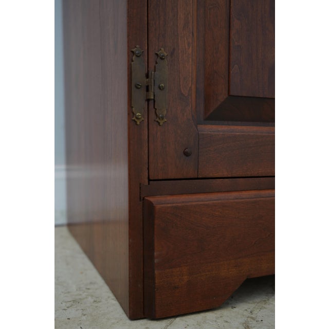 Harden 2 Piece Cherry Stepback Cupboard China Hutch For Sale - Image 10 of 12